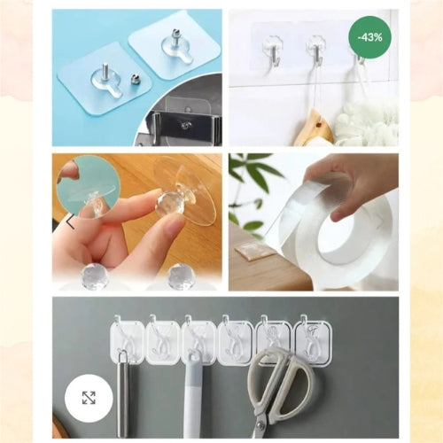Wall Hook Combo Pack - 50 Pcs