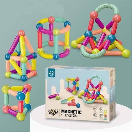 Magnetic Sticks Building Blocks Set – 42 Pcs